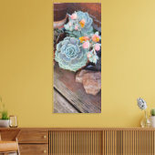 Succulent Cactus Floral Leinwanddruck (Insitu (Wohnzimmer))
