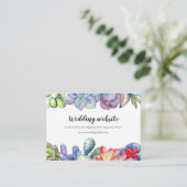 Succulent cactus watercolor Hochzeitskarte Begleitkarte