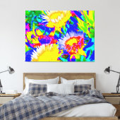 Succulent Color Abstraction Leinwanddruck (Insitu (Schlafzimmer))