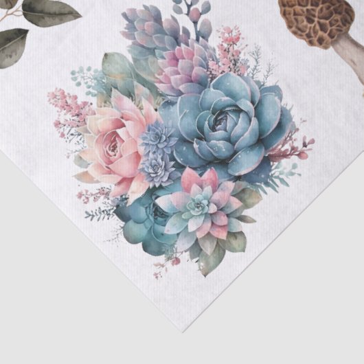 Succulent Element toadstool Decopage Papier. Seidenpapier (Detail)