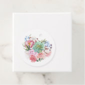 Succulent floral Heart Wedding Vielen Dank Geschenkanhänger (Beispiel)