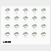 Succulent Garden Wedding Custom Sticker (Blatt)