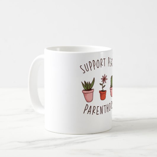 Succulent Gardener Houseplant Cactus Cacti Kaffeetasse (Vorderseite Links)