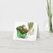 Succulent gefüllte feiertagskarte (Vorderseite)