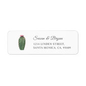 Succulent Greenerity Address Label (Vorne)