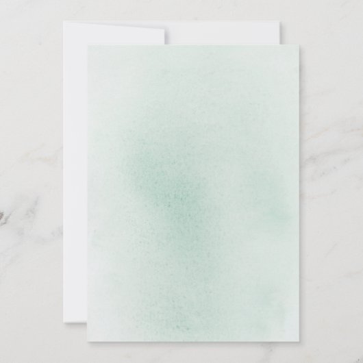 Succulent Greenerity Gold Blätter Boho Couples Dus Einladung (Rückseite)