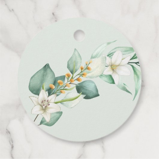 Succulent Greenerity Modern Wedding Vielen Dank Geschenkanhänger (Rückseite)