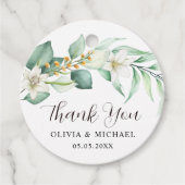 Succulent Greenerity Modern Wedding Vielen Dank Geschenkanhänger (Vorderseite)