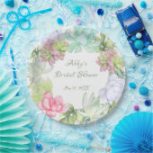 Succulent Greenerity Wreath Brautparty Pappteller (Party)