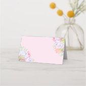 Succulent Greenerity Wreath Brautparty Platzkarte (Vorderseite)