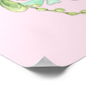 Succulent Greenerity Wreath Brautparty Willkommen Poster (Ecke)