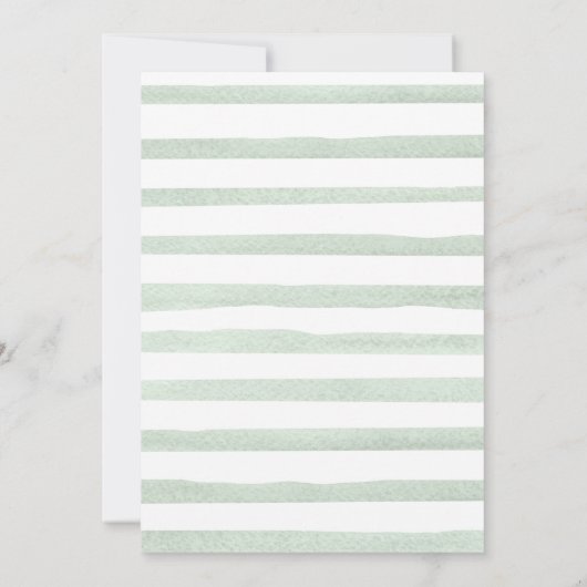 Succulent Greenery Cactus Pots Baby Shower Einladung (Rückseite)