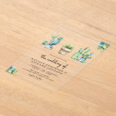Succulent Greenery Cactus Pots Wedding Acryleinladungen (Ablage )