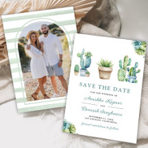 Succulent Greenery Cactus Pots Wood Foto Wedding