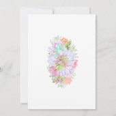 Succulent Greenery Wreath Bridal Shower  Einladung (Rückseite)