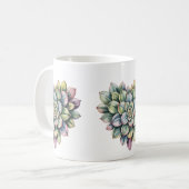  succulent heart shape Classic Mug, 11 oz Kaffeetasse (Vorderseite Links)