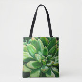 Succulent im Grün Tasche (Vorderseite)