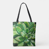Succulent im Grün Tasche (Rückseite)