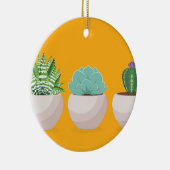 Succulent in einem Topf Keramik Ornament (Rechts)