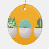 Succulent in einem Topf Keramik Ornament (Links)