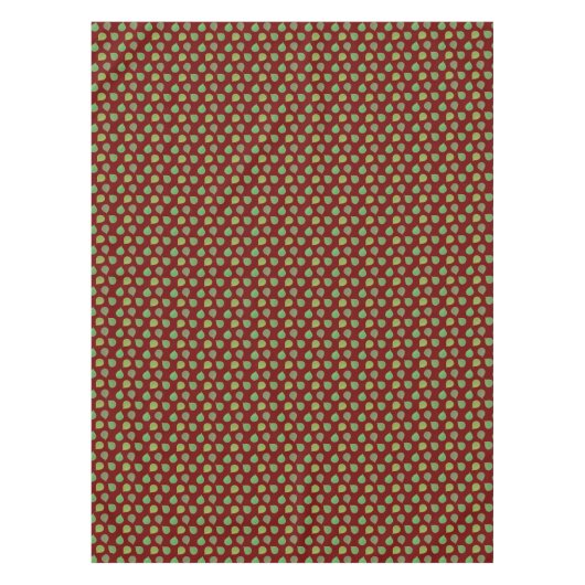 Succulent Jade Tree Green Blätter auf Maroon Tischdecke (Vorderseite)