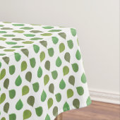 Succulent Jade Tree Green Blätter auf Weiß Tischdecke (Beispiel)