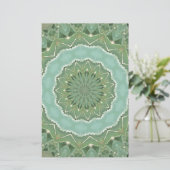 Succulent Mandala Briefpapier (Stehend Vorderseite)