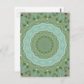 Succulent Mandala Postkarte (Vorne/Hinten)