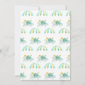 Succulent Parachute Bridal oder Babydusche per Mai Einladung (Rückseite)