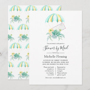 Succulent Parachute Bridal oder Babydusche per Mai Einladung