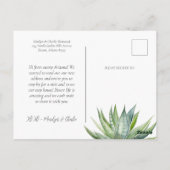 Succulent Planed New Roots Weve hat neue Adresse ü Postkarte (Rückseite)