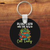 Succulent - Plant Lady Is The New Cat Lady Schlüsselanhänger (Vorderseite)