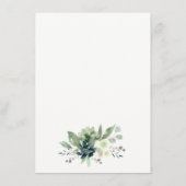 Succulent Pumpkin Ratgeber Mum zu Baby Dusche Begleitkarte (Rückseite)