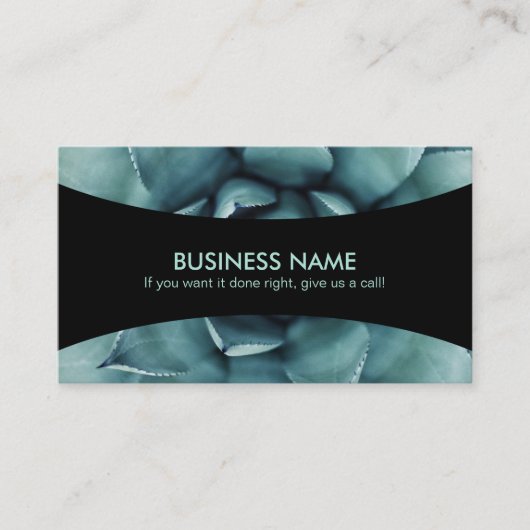 Succulent Slogans Business Cards Visitenkarte (Vorderseite)