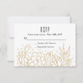 Succulent Terrarium Wedding RSVP Card (Vorderseite)