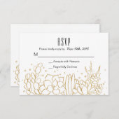 Succulent Terrarium Wedding RSVP Card (Vorne/Hinten)