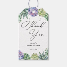 Succulent Vielen Dank Brautparty Geschenke Tags Geschenkanhänger