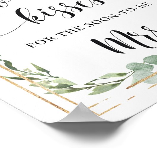 Succulent Wie viele Küsse für die bald zu untersch Poster (Ecke)