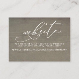 Succulents and Gold Greenerity Wedding Website Car Visitenkarte