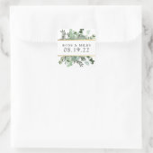 Succulents and Gold Wedding Danke Stickers (Tasche)