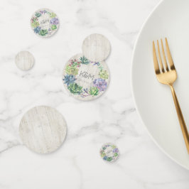 Succulents and Rustic Wood Wedding Wreath ID515 Konfetti