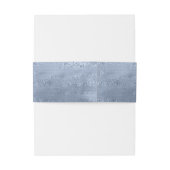 Succulents and Sparkle Wedding Dusty Blue ID515 Einladungsbanderole (Rückseitenbeispiel)