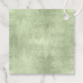 Succulents and Sparkle Wedding Green ID515 Geschenkanhänger (Rückseite)