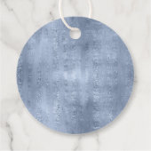 Succulents and Sparkle Wedding Wreath Blue ID515 Geschenkanhänger (Rückseite)