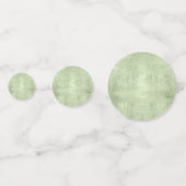 Succulents and Sparkle Wedding Wreath Green ID515 Konfetti (Rückseiten)