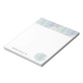 Succulents Art Pattern Custom Notizblock (Rotiert)