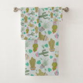 Succulents Bath Towel Set (Insitu)