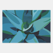 Succulents Blue Agave Cactus succulents Geschenkpapier Set (Vorderseite 2)
