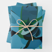 Succulents Blue Agave Cactus succulents Geschenkpapier Set (Beispiel)