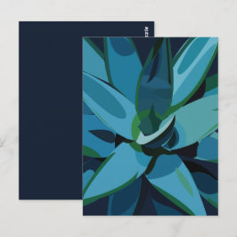 Succulents Blue Agave Cactus succulents Postkarte